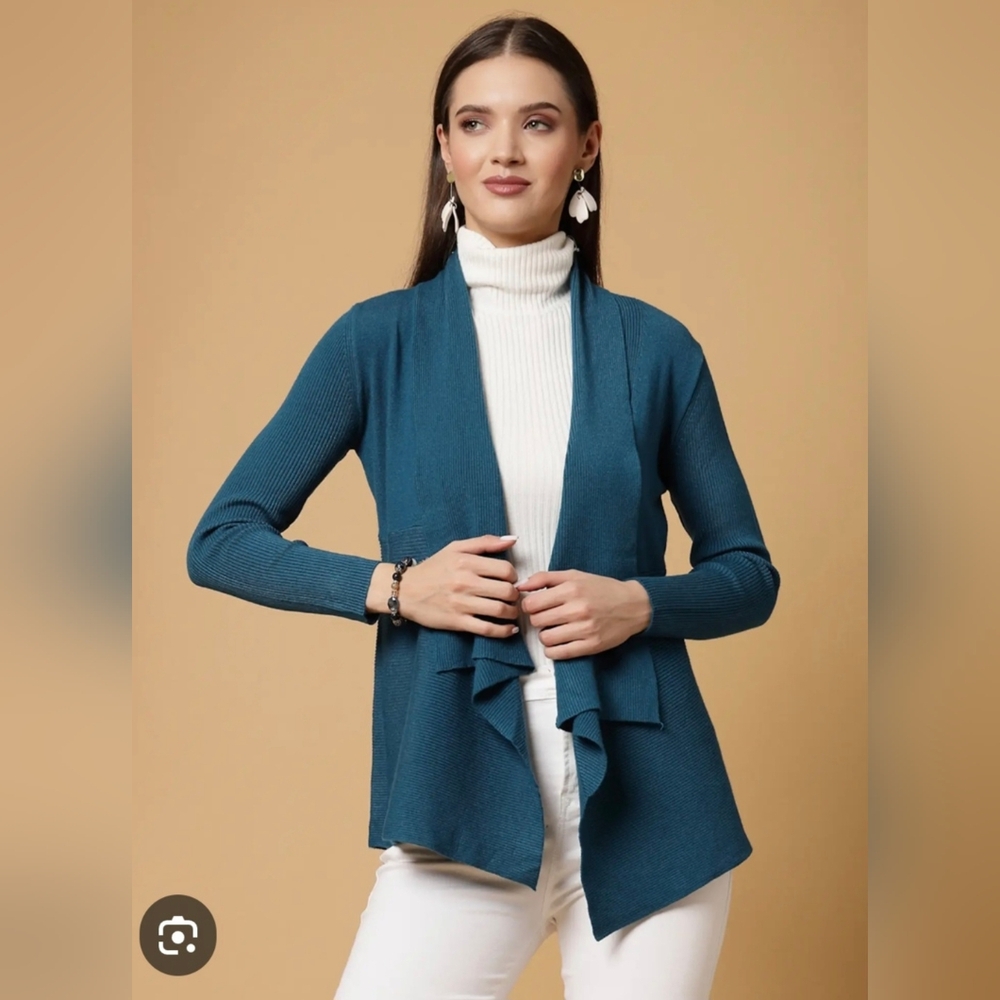 5 For $25✨️Uniqlo Womens Small Green Turquoise Cardigan Longsleeved Sweater Top